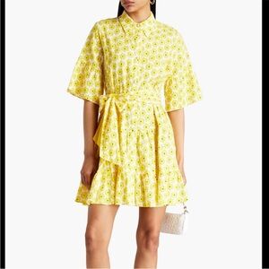 Diane Von Furstenberg Floral Yellow Dress